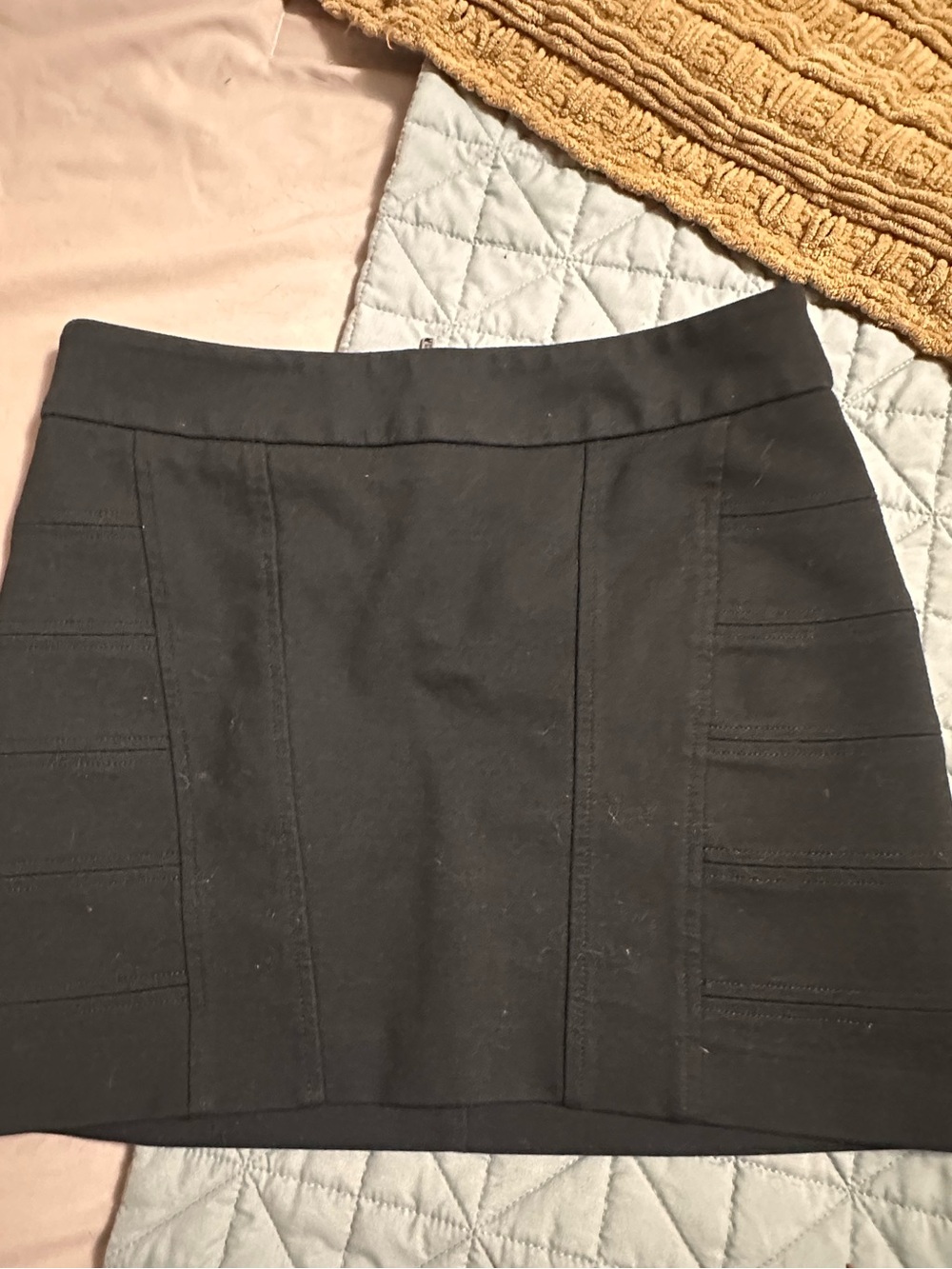 Structured Panel Mini Skirt